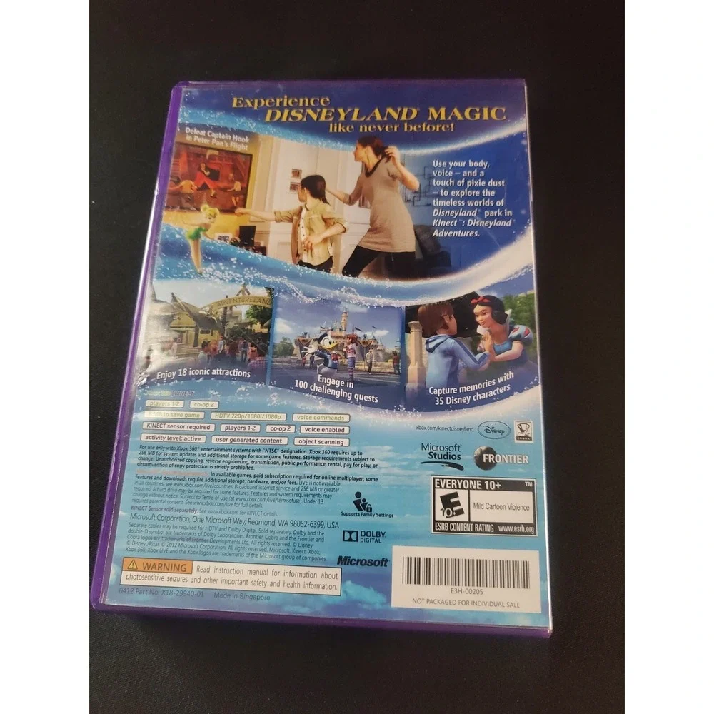 Kinect Disneyland Adventures (Microsoft Xbox 360) Complete Tested